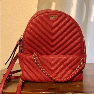 Victorias Secret red mini backpack
